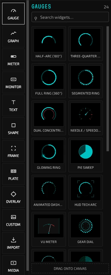 Widget gallery