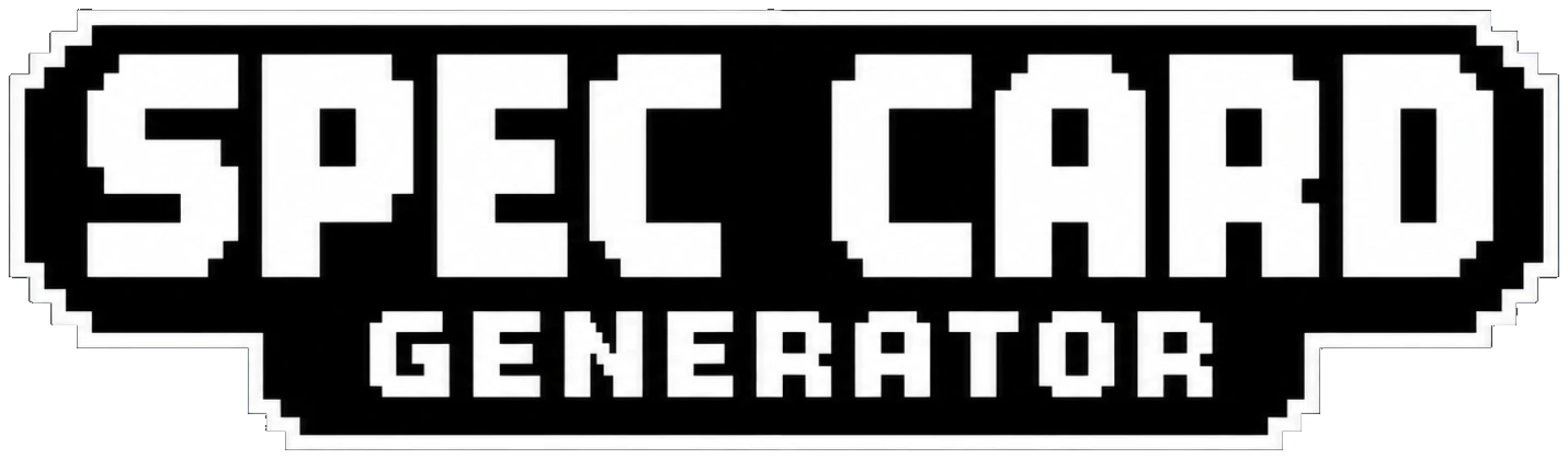 Spec Card Generator