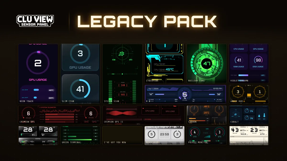 Legacy template pack for CLU VIEW